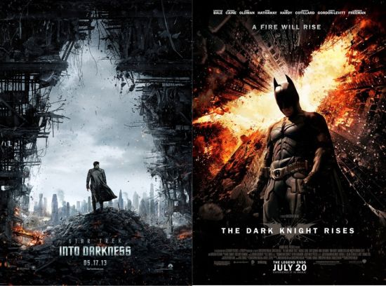 Str Trek Into Darkness The Dark Knight Rises fire