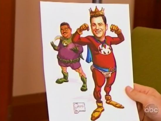 Jimmy Kimmel Muscle Man and Color Kid