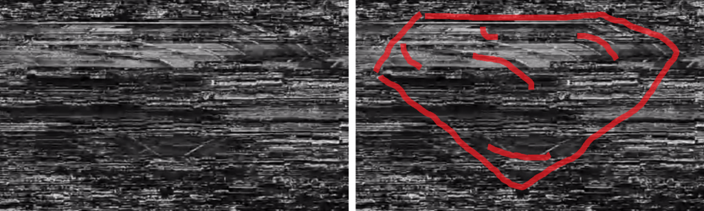 Forensic look at the shield in Man of Steel static