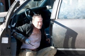 Walking Dead This Sorrowful Life Merle near car