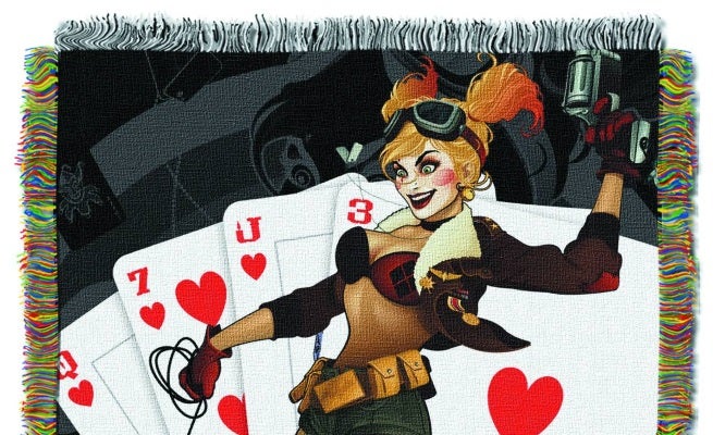 HarleyQuinn Bombshell Blanket top