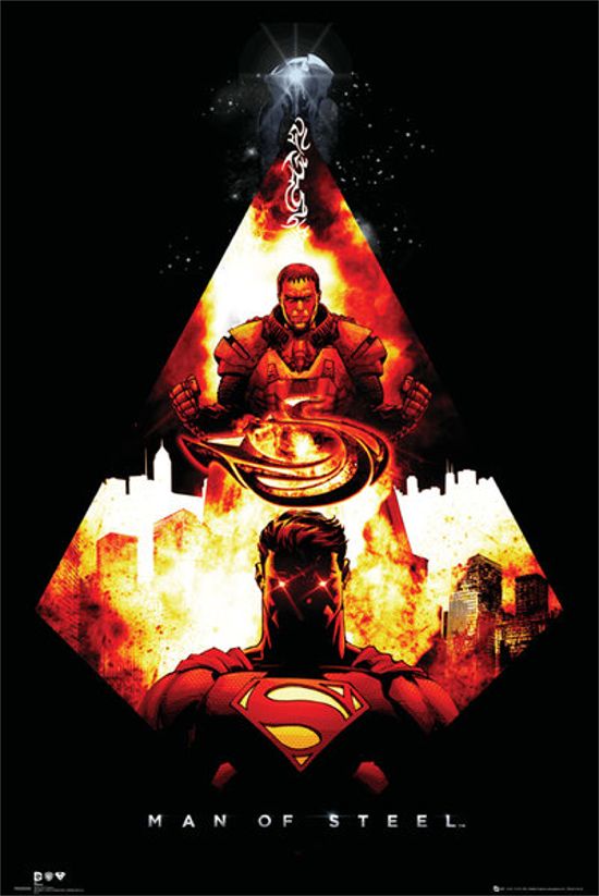 Man Of Steel Print Flames