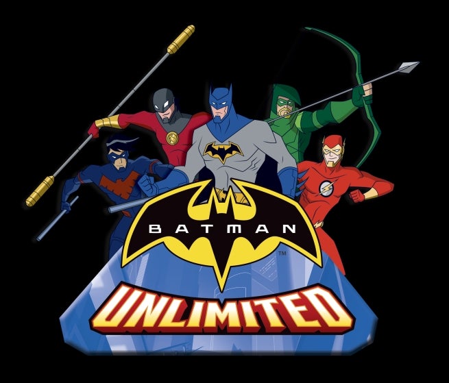 Batman Unlimited Logo with Character Art