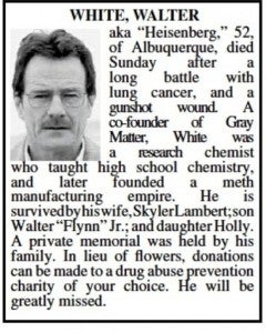 Walter White Obituary