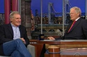 Harrison Ford and David Letterman