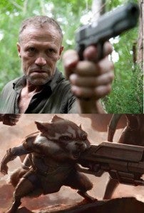 Michael Rooker Rocket Raccoon