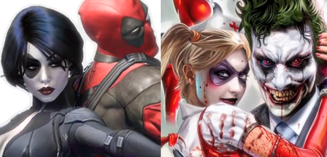 deadpooldominojokerharleyquinn