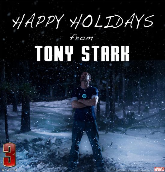 Tony Stark in the snow
