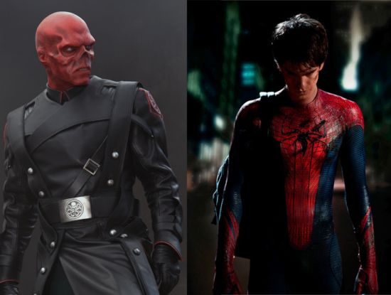 Avengers Red Skull and Spider-Man