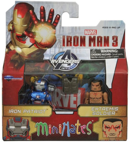 Iron Man 3 Minimates Iron Patriot & Extremis Soldier