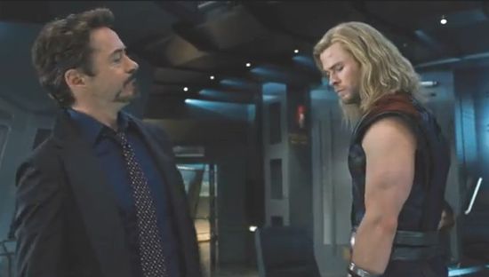 Avengers Movie Tony Stark and Thor