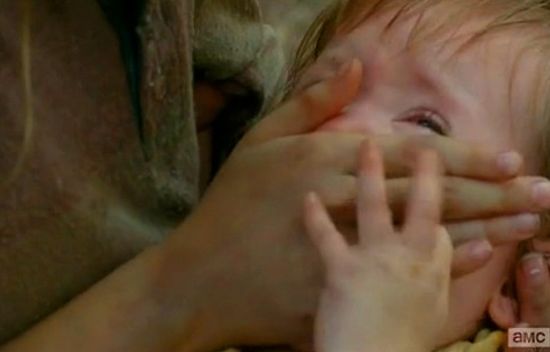 The Walking Dead Baby Judith dies