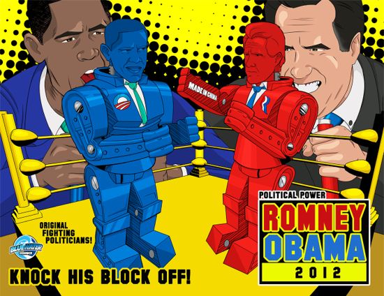 Barack Obama Fights Mitt Romney