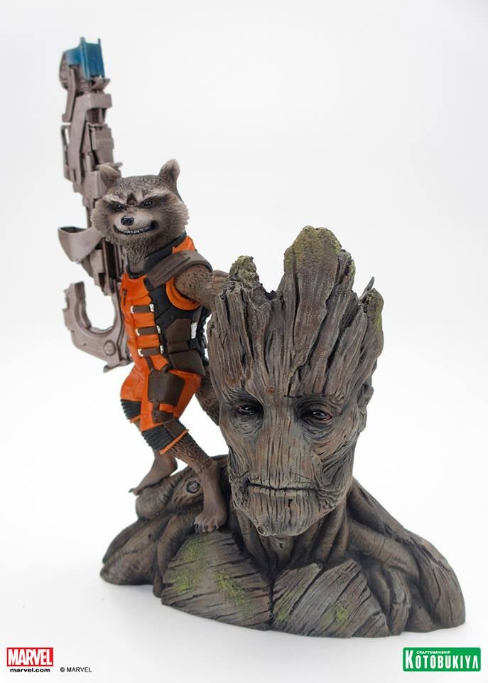 Groot and Rocket Raccoon by Kotobukiya