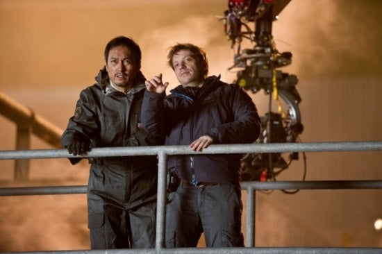 Godzilla Ken Watanabe and Gareth Edwards