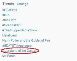 Guardians Of Galaxy trending