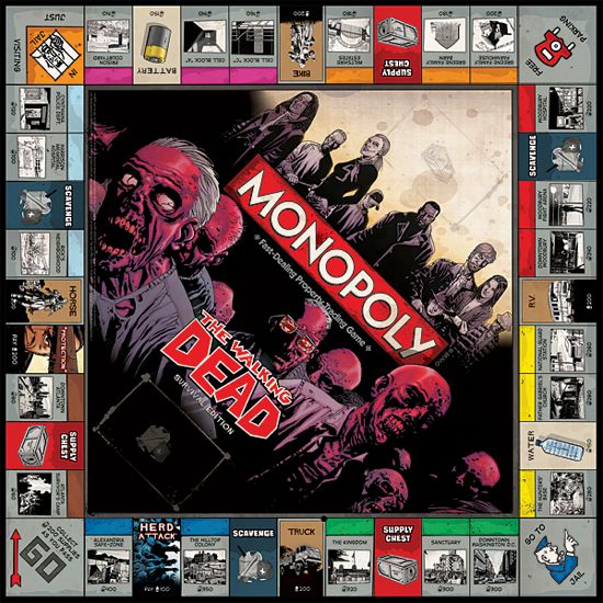 Walking Dead Monopoly Board