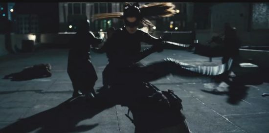 Catwoman Fighting Alongside Batman