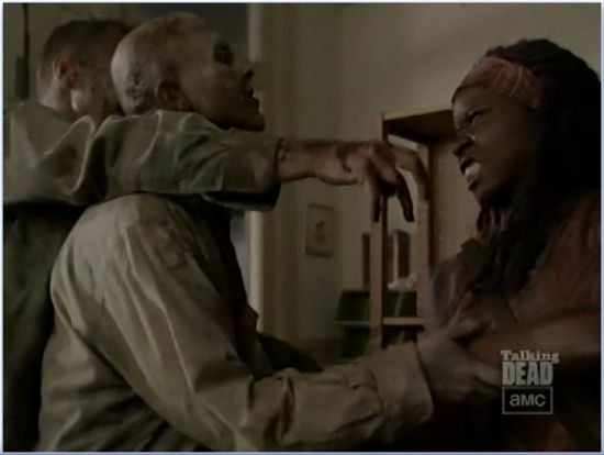 Walking Dead Season 3 Michonne Battles Zombies