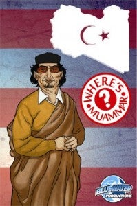 Where's Muammar Gadaffi comic book