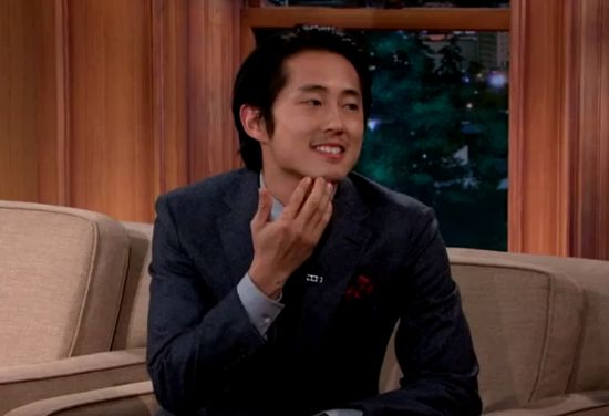 Steven Yeun mustache