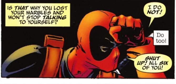 Deadpool Talks to Boxes