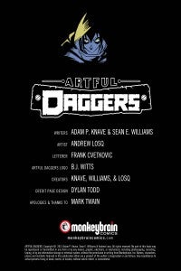 Artful Daggers #3 Preview Pages