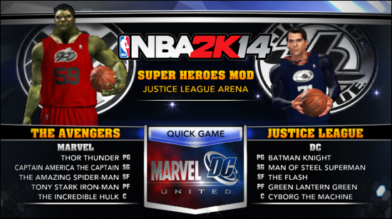 NBA2K Avengers vs. Justice League