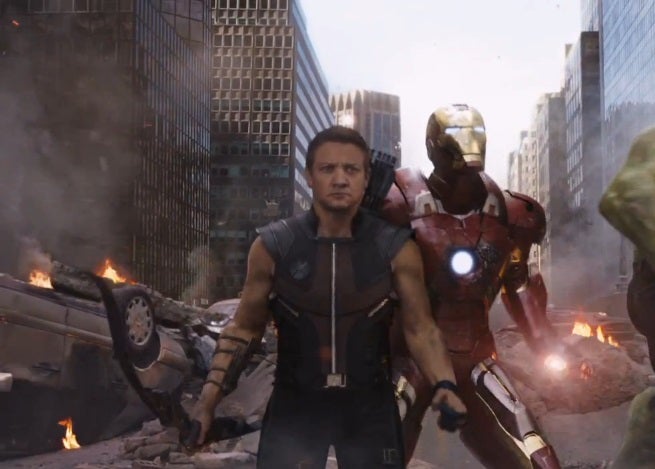 Hawkeye, Iron Man and Hulk