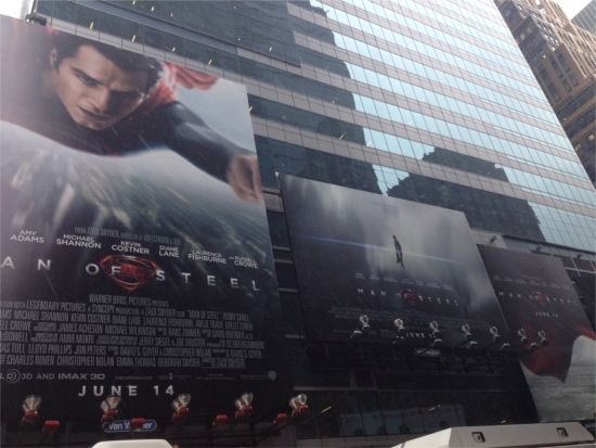 Man Of Steel Times Square