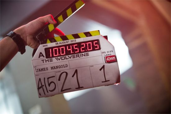 The Wolverine clapperboard
