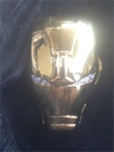 Gold and Diamon Iron Man head