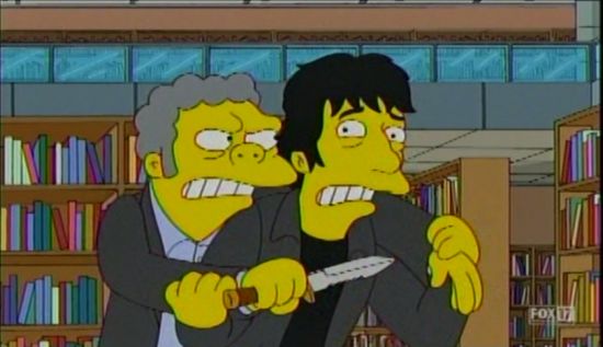 The Simpsons Neil Gaiman and Moe