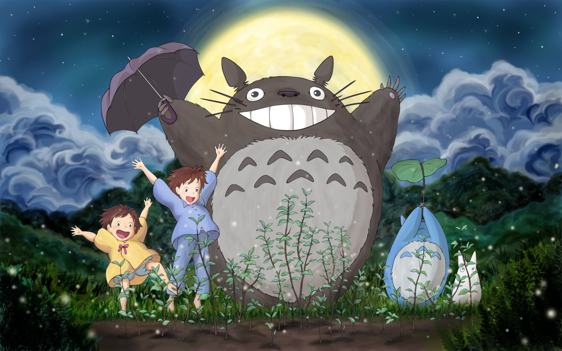 My-Neighbor-Totoro-May-Satsuki-Totoro-Moon-Hayao-Miyazaki