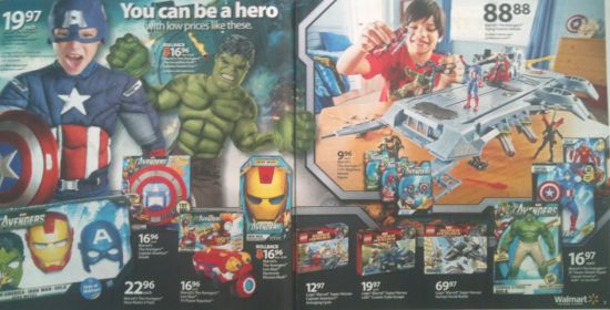 Walmart Avengers Ad Pages 2 and 3