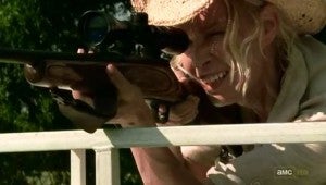 Andrea shoots Daryl