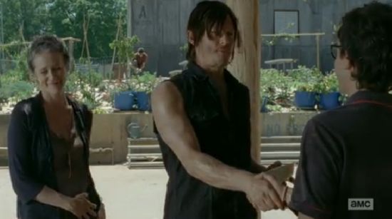 Walking Dead Daryl Shaking Patrick's hand