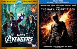 The Dark Knight Rises Vs. The Avengers DVD