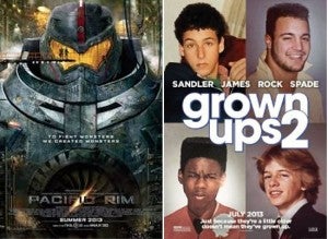 Pacific Rim & Grown Ups 2 Box Office