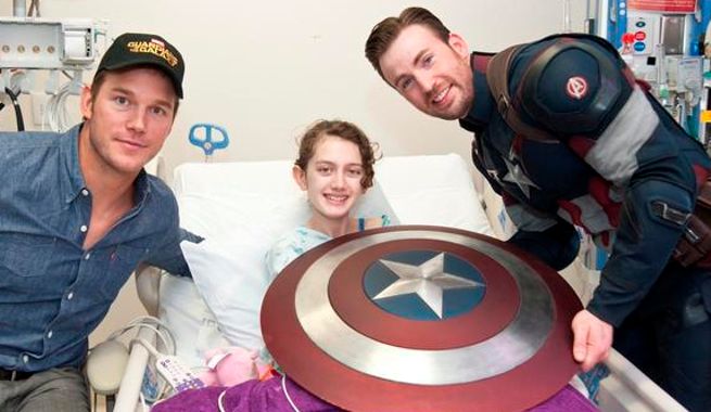 Chris Pratt & Chris Evans Seattle Children's Hospital