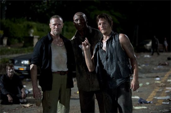 Hines Ward zombie with Daryl and Merle