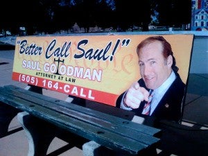 Better Call Saul bench ad