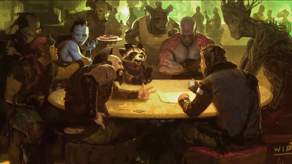 Guardians of the Galaxy pre-production art