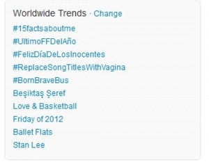 Stan Lee Trending on Twitter
