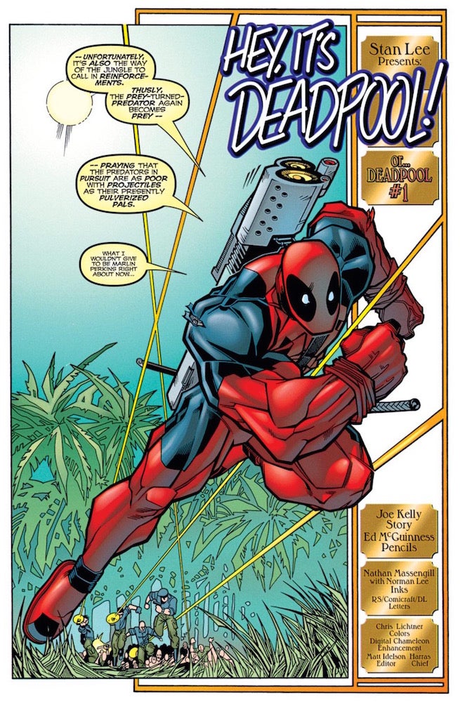 Deadpool 1 splash page