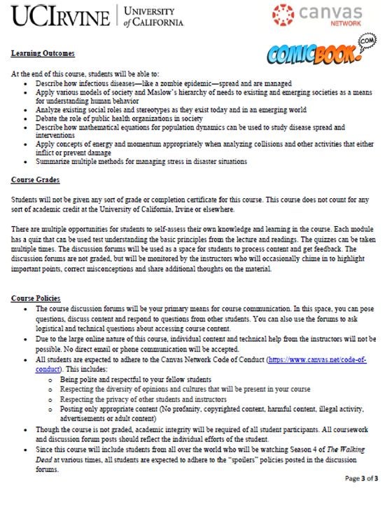 Walking Dead Syllabus 3