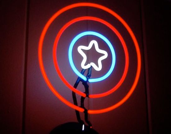 Captain America Neon Sign