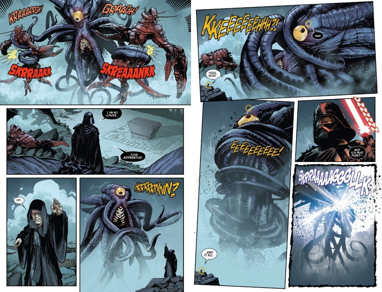 Star Wars Darth Vader Comic Palpatine Monster Duels_2