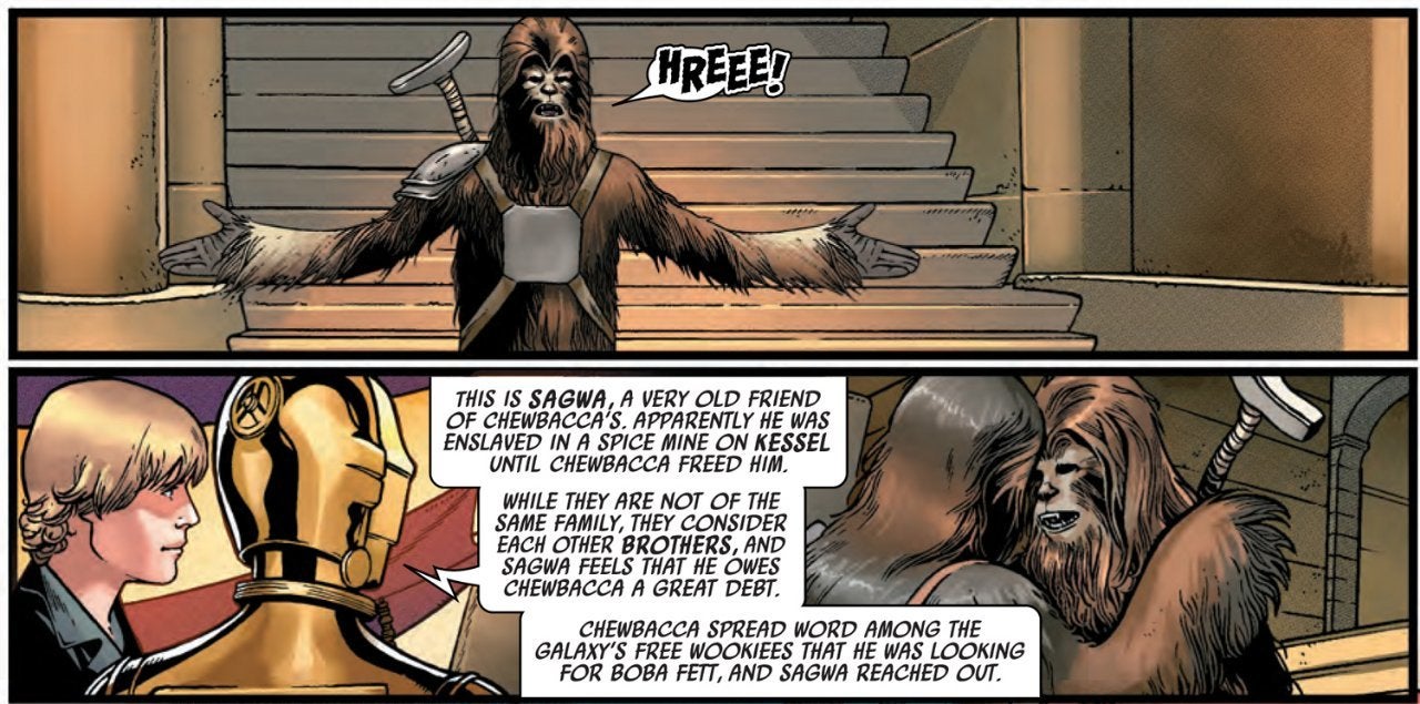 star wars comic sagwa solo movie wookiee