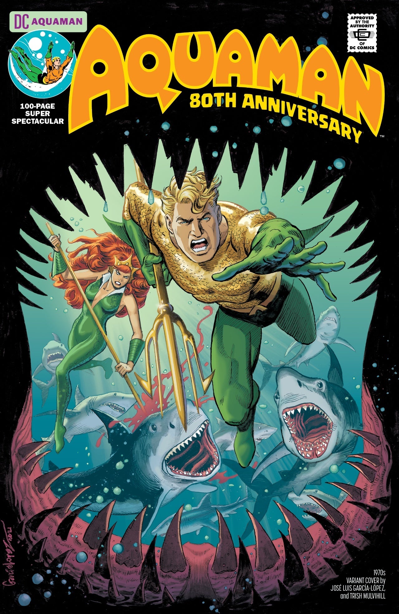 aquaman 80th anniversary cover 1970s